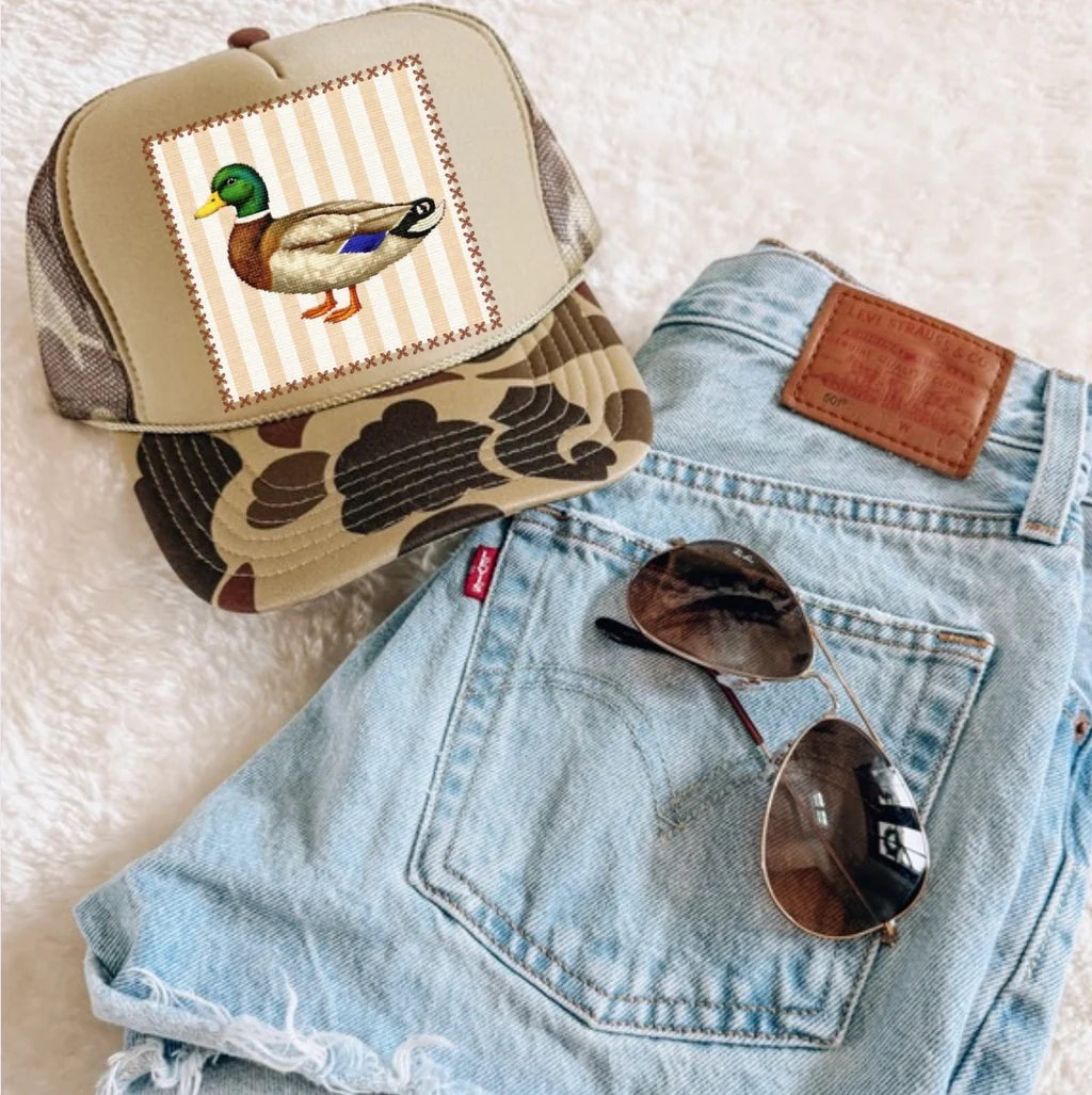 camo mallard trucker