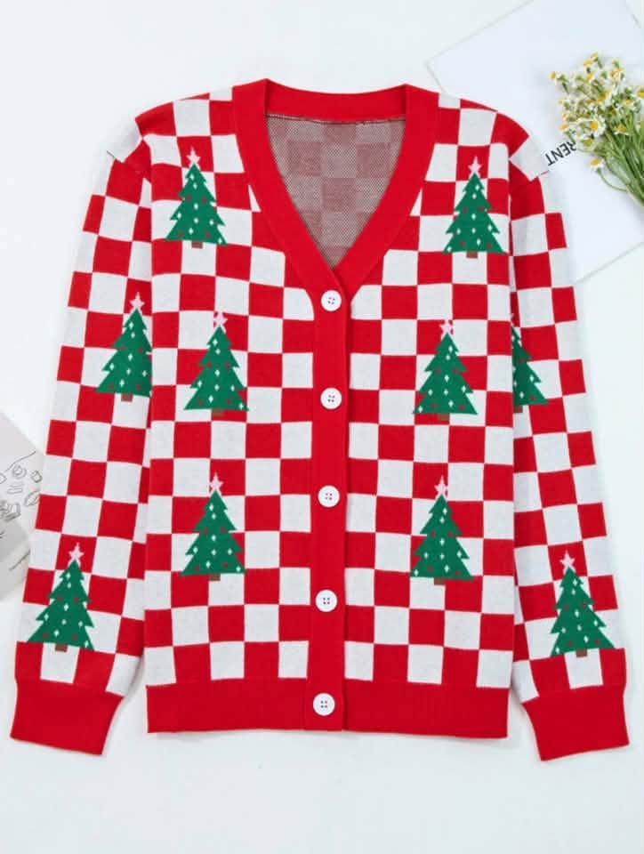 christmas checkered sweater - 2The9's Preorder