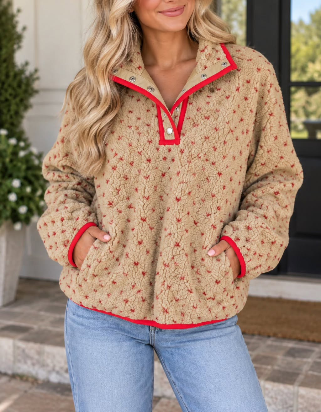 heart fleece sweatshirt - 2The9's Preorder