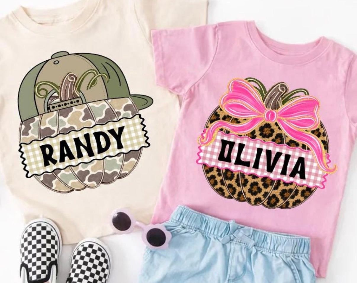 halloween name tees
