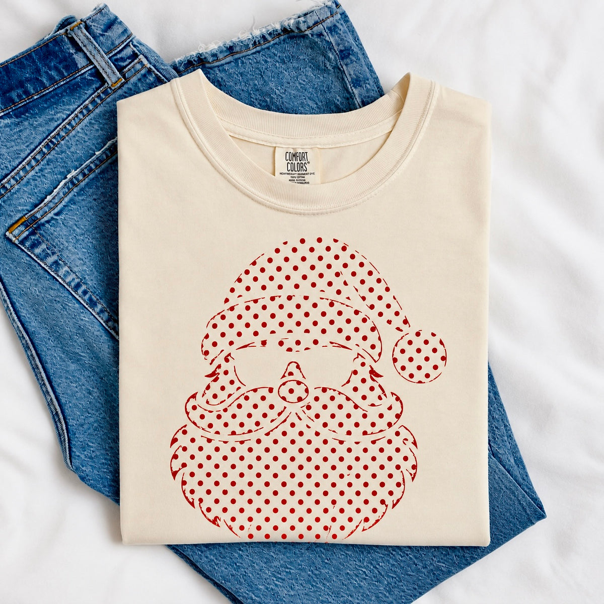 polka dot Santa