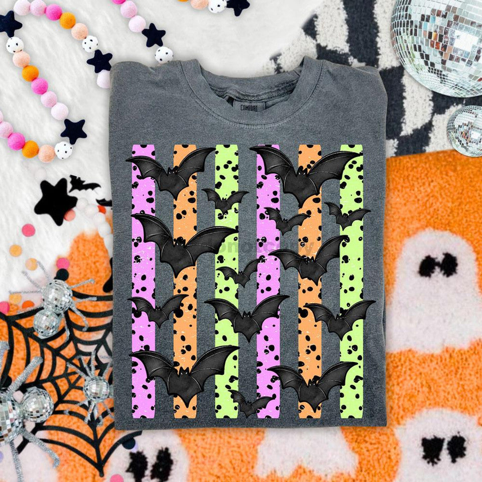 halloween bat stripes