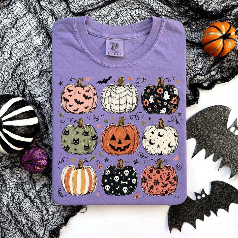 patterned pumpkins