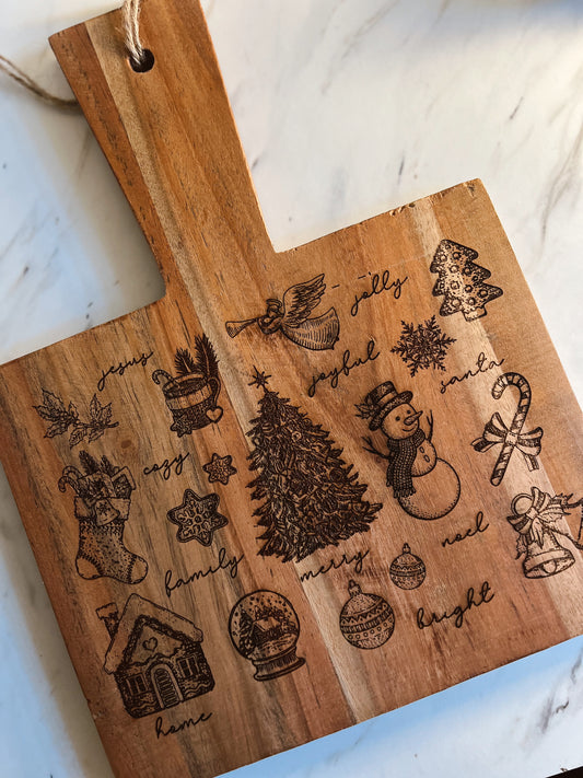 ACACIA ENGRAVED CUTTING BOARD