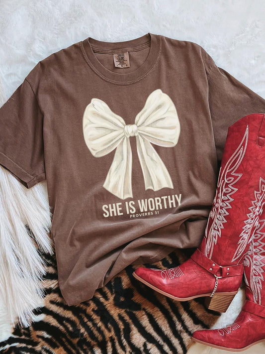 she is worthy
