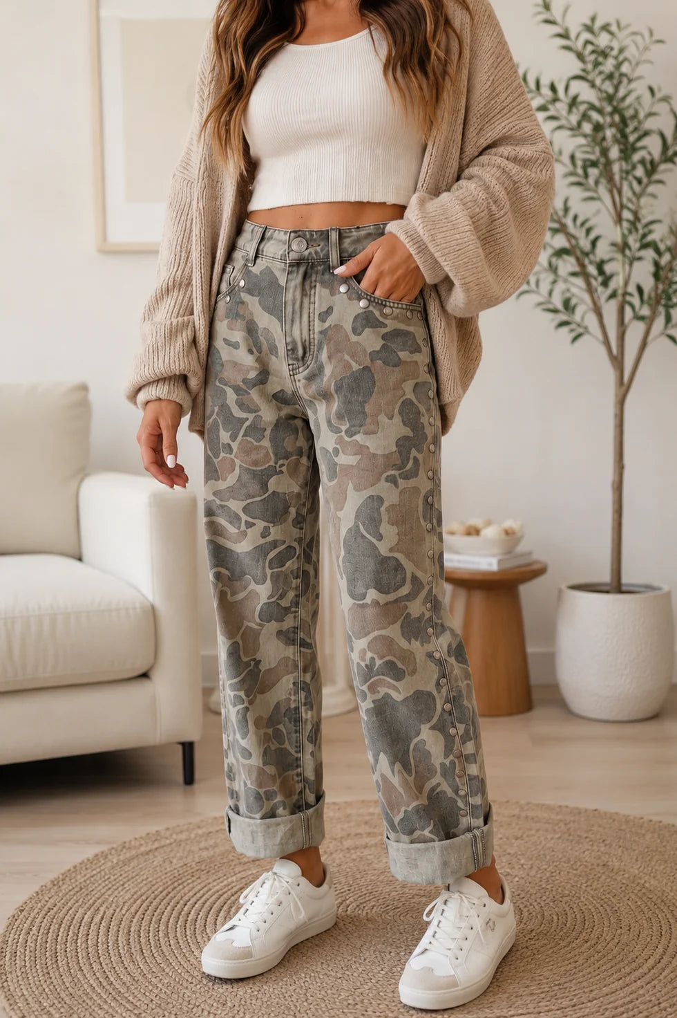 camo studded jeans - 2The9’s Preorder