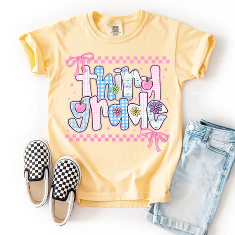cutesy retro grade tees