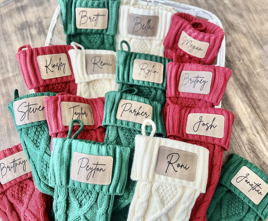 LEATHER PATCH STOCKING