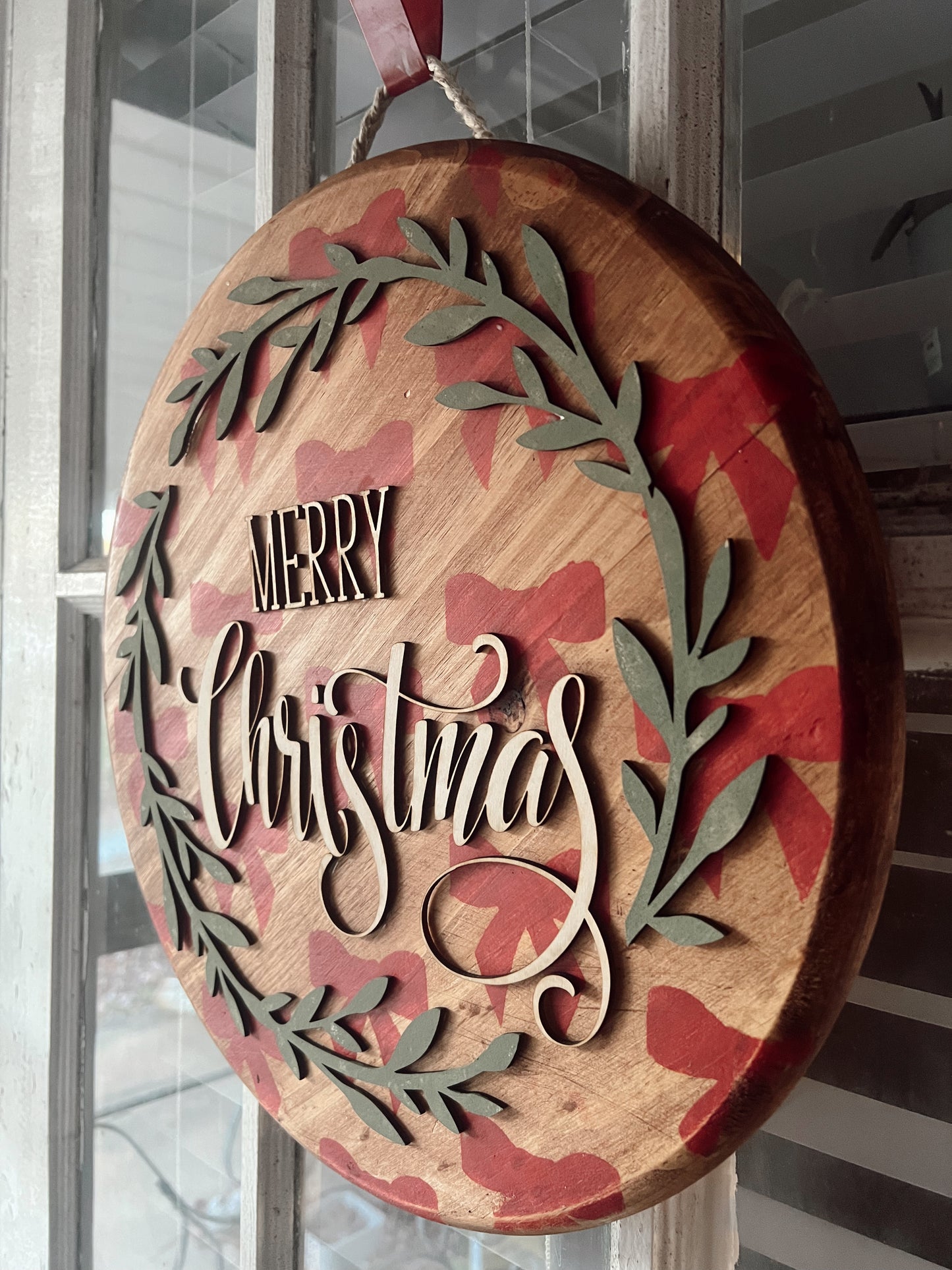 merry christmas | 15 inch door hanger