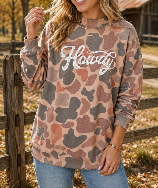 camo howdy sweatshirt - 2The9’s Preorder