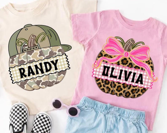 halloween name tees
