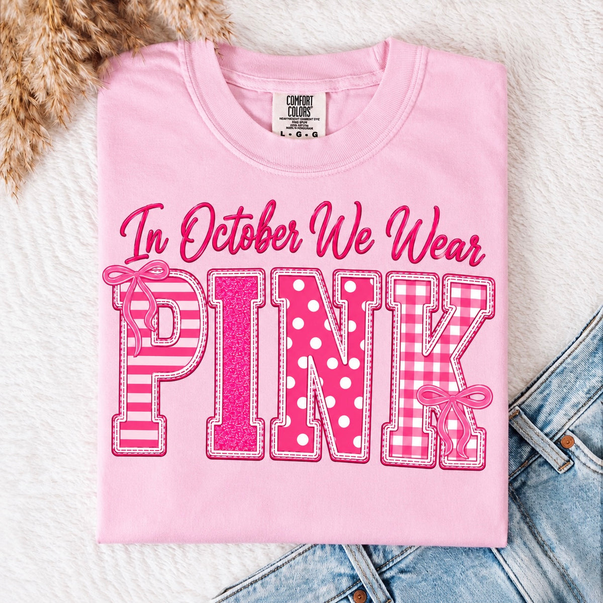 in October we wear pink