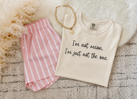 I’m not mean