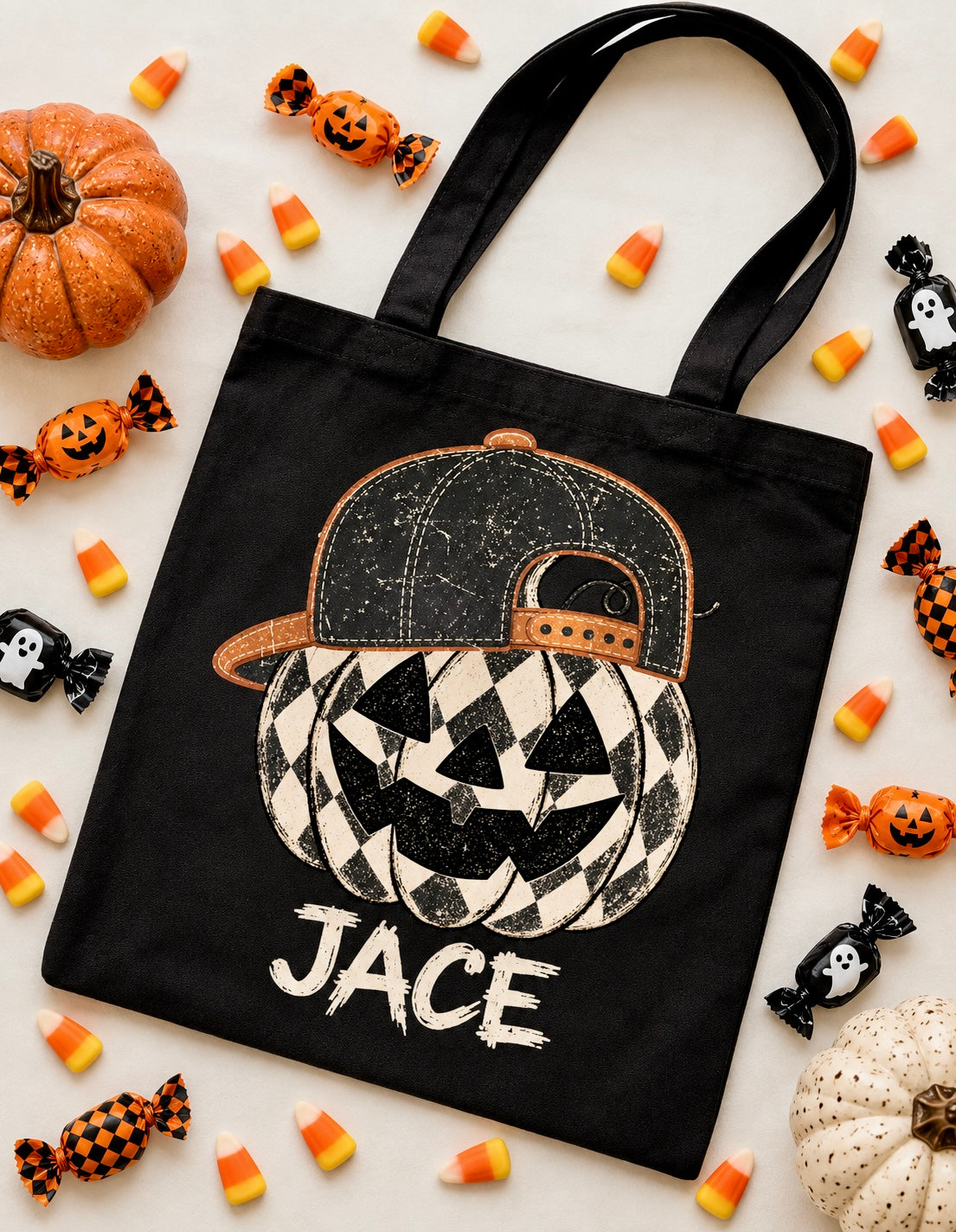 spooky customizable tote