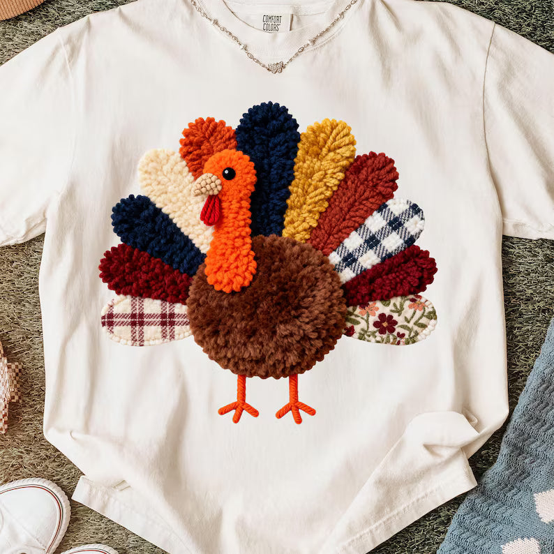 faux yarn turkey