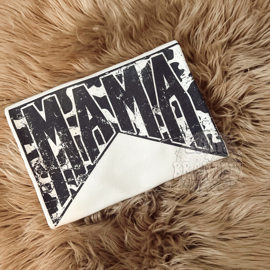 GRUNGE COW PRINT MAMA